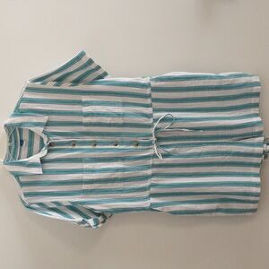 NWOT Old Navy Cotton Shorts Romper Defined Waist Large